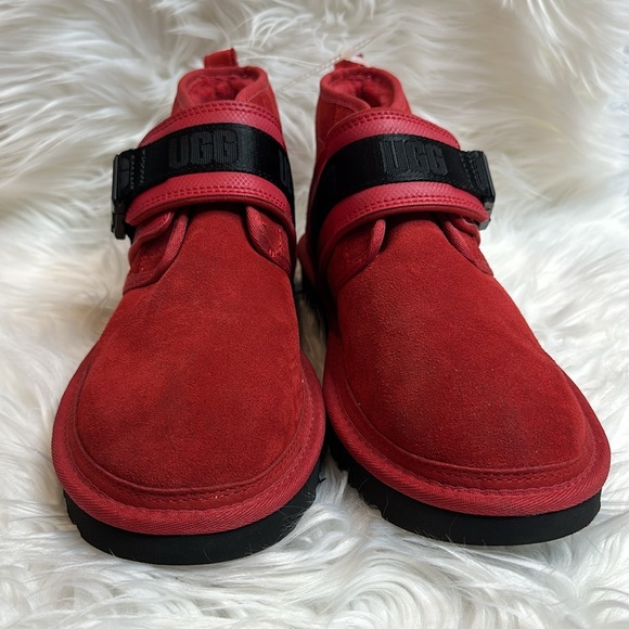 ?NWOT Men’s UGG Neumel Snapback Red Suede Leather, 11 main image 10